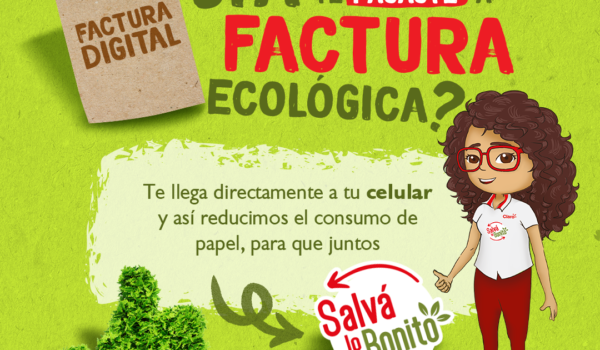 Facturas ecológicas de Claro para salvar lo bonito