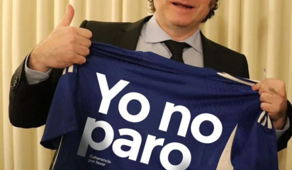 «Yo no paro», la frase de Milei contra la huelga general