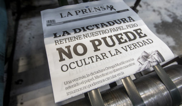 Régimen de Ortega ha criminalizado el ejercicio periodístico en Nicaragua, dice gremio