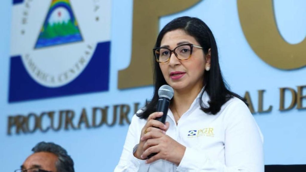 Procuradora general de Nicaragua, Wendy Carolina Morales. Foto: Tomada de medios oficialistas.