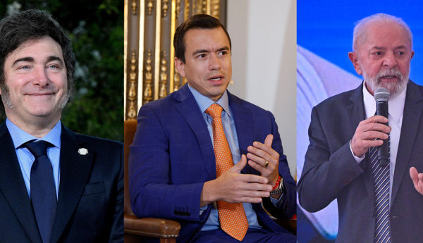 Javier Milei, el presidente suramericano mejor valorado, seguido por Noboa y Lula