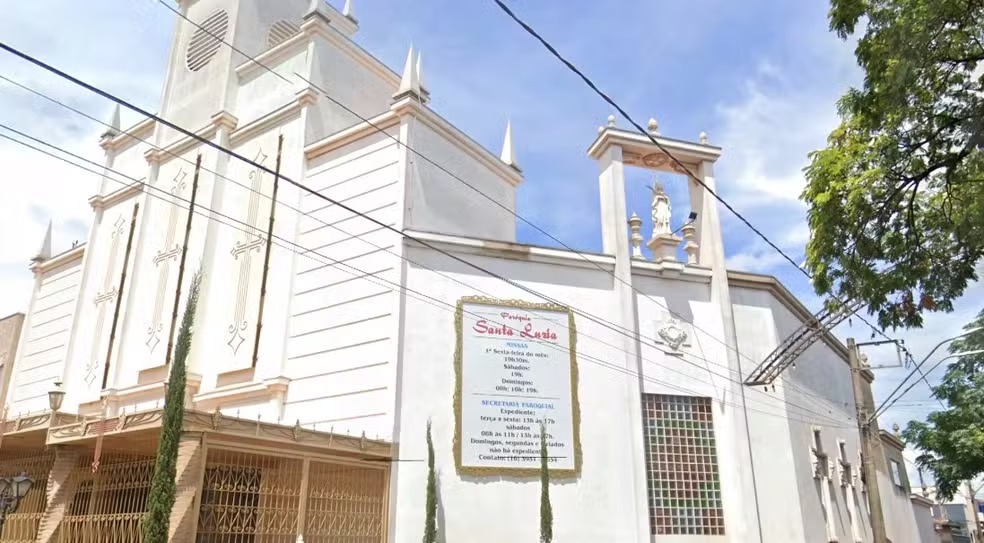 Esta es la iglesia Santa Lucía en San Paulo donde fue asesinado el nicaragüense El nicaragüense  Óscar Diniz, LA PRNESA/ Diario El Globo. .