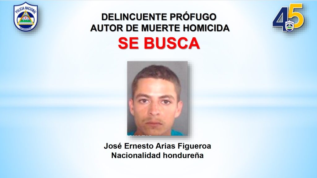 El hondureño José Ernesto Arias es buscado por dos homicidios,. LA PRENSA/Policía 