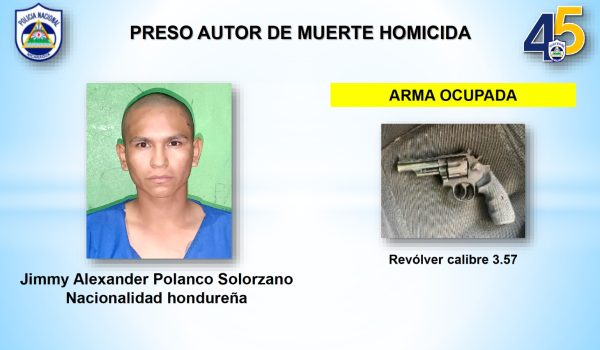 Policía presenta a hondureño implicado en crimen múltiple en Jalapa