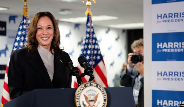 Recuento preliminar muestra que Harris tiene suficiente apoyo para ser la candidata del Partido Demócrata