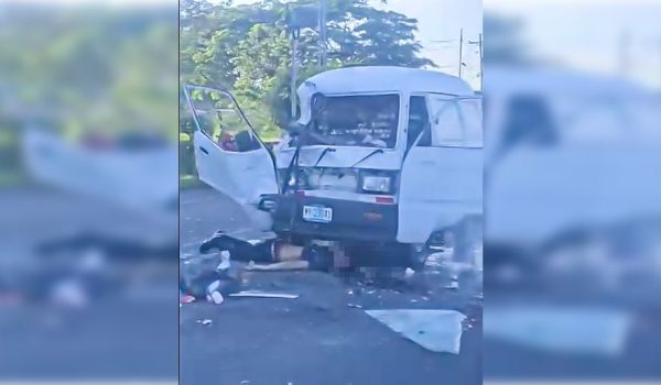 Motociclista fallece al chocar con microbús en la carretera Masaya-Tipitapa