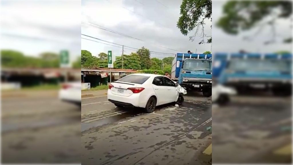 Este el carro que conducía el tiktoker llamado "La Rubia". LA PRENSA/Redes sociales.