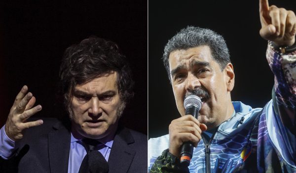 El cielo «aplastará» a los comunistas, respondió Milei a Maduro, que lo acusó de satánico