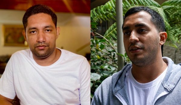 Óscar Parrilla y Kevin Laguna, los muralistas desterrados por dibujar a Sheynnis Palacios