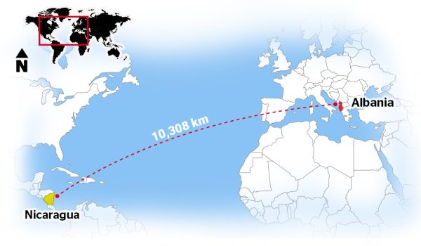 Albania se suma a lista de países a los que el régimen de Ortega le abre las puertas para la migración hacia EE. UU.