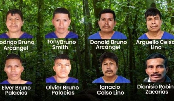 Ocho guardabosques indígenas mayangnas detenidos por la dictadura Ortega-Murillo. Foto: LA PRENSA/ARCHIVO