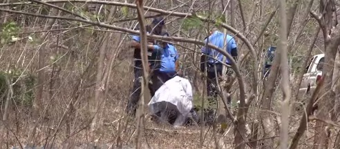 Este el sitio donde la Policía encontró el cadáver de-- LA PRENSA/ Redes sociales
