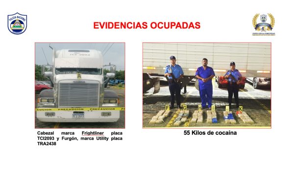 Policía atrapa a furgonero hondureño con 55 kilos de cocaína