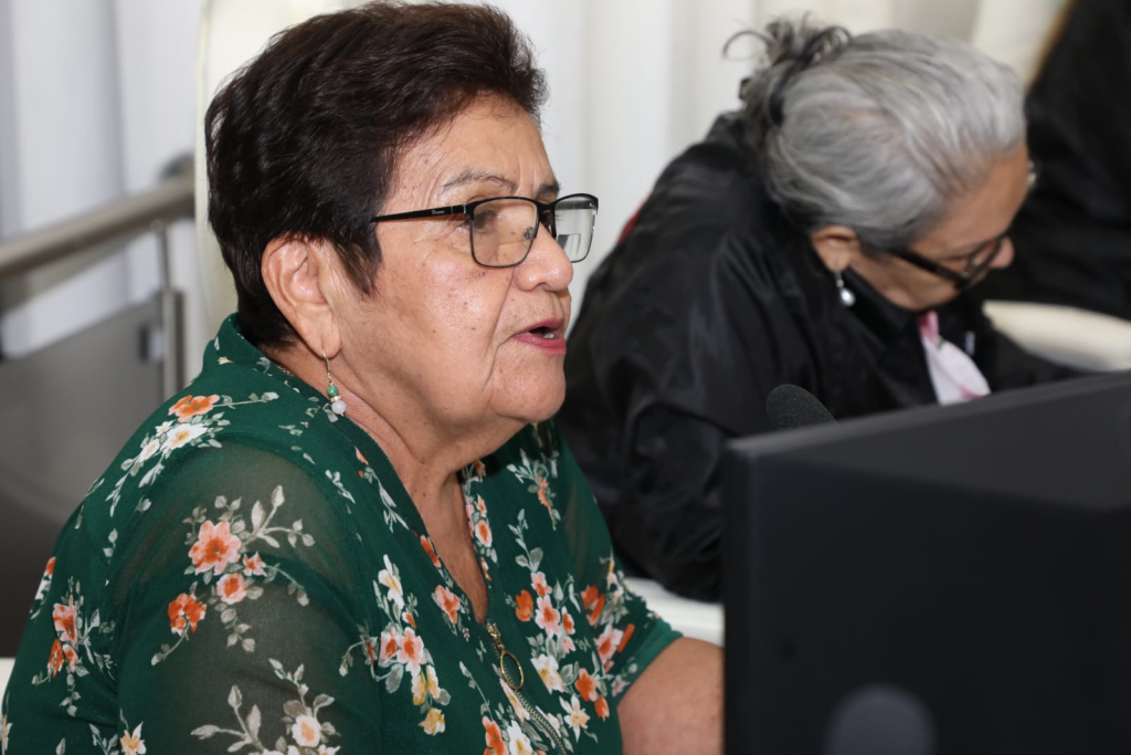 Diputada sandinista y presidenta de la Comisión de Educación, Ángela Espinoza. Foto de la Asamblea Nacional