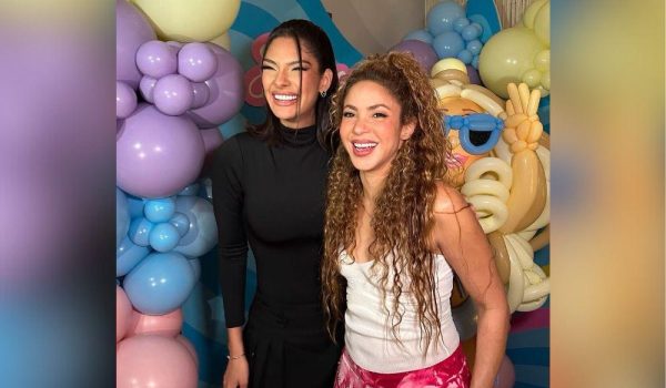 Sheynnis Palacios entre las invitadas de una fiesta privada de Shakira