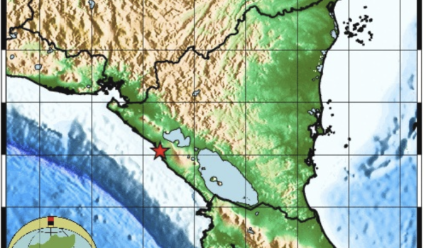 Sismo de 4.5 sacude el pacífico de Nicaragua