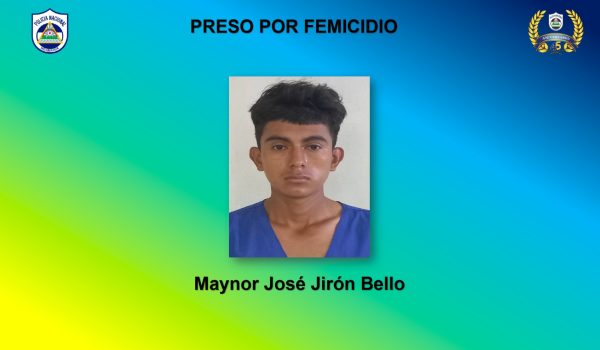 Policía captura a femicida de una adolescente en Siuna