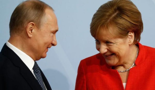 Angela Merkel, Rusia, Vladimir Putin