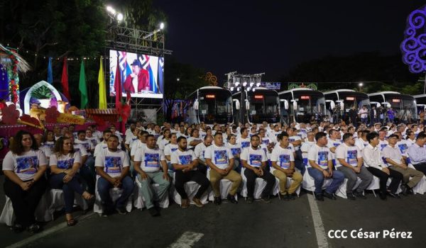 “Y le agradecemos al presidente Xi Jinping y a república popular de China (…) Le ha traído al pueblo nicaragüense de la mano del pueblo de China este nuevo regalo al pueblo nicaragüense”, dijo el dictador. Foto/19 digital