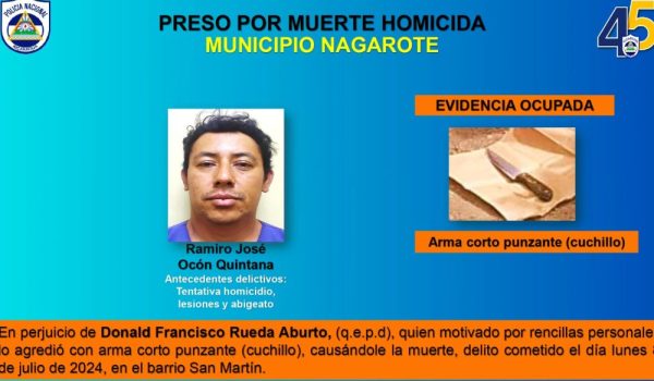 Un culpable y un absuelto por crimen de joven deportista en Nagarote