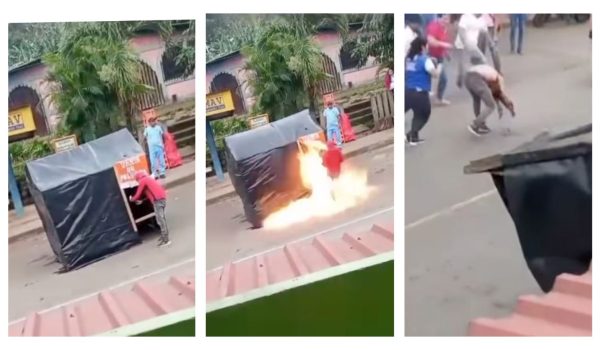 Simulacro de incendio termina en tragedia: Funcionario público sufre graves quemaduras