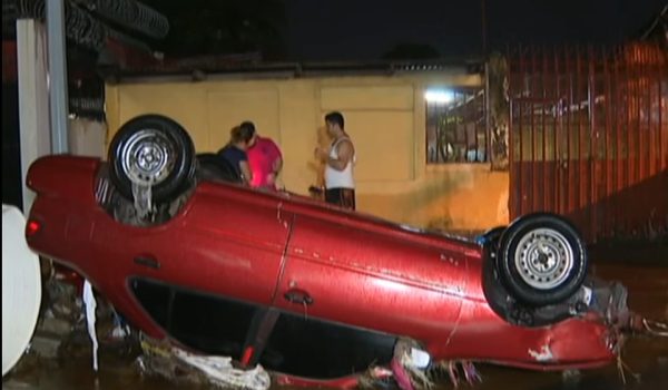Lluvias causan daños en algunos barrios de Managua