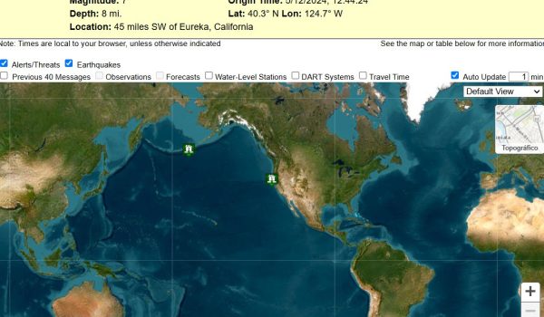 alerta cancelada tsunami calfornia