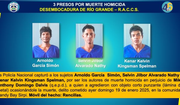 Tres sospechosos presos por crimen de hombre decapitado en Sandy Bay
