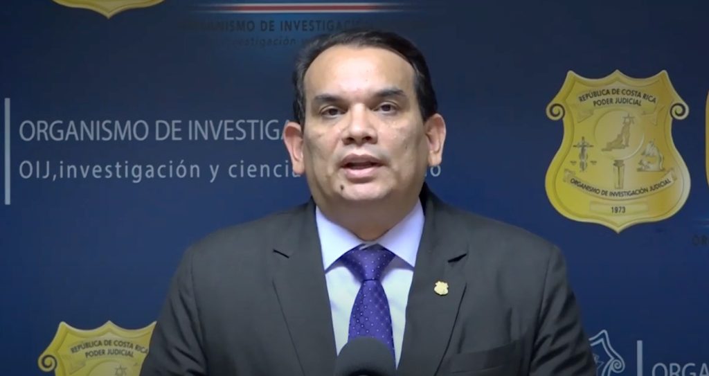 Randall Zúñiga, director del OIJ,