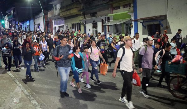 La primera caravana migrante del año parte de la frontera sur de México