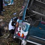 Leandro Amado, un vocero del Cuerpo de Bomberos Voluntarios de Guatemala, quien detalló además que hay “aproximadamente 20 heridos, la mayoría en estado crítico”. Foto: AFP