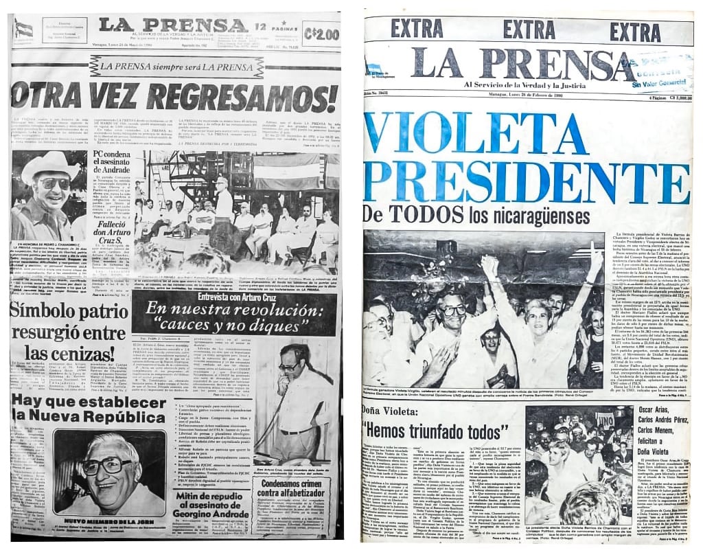 La Prensa en 1980 y 1990. 