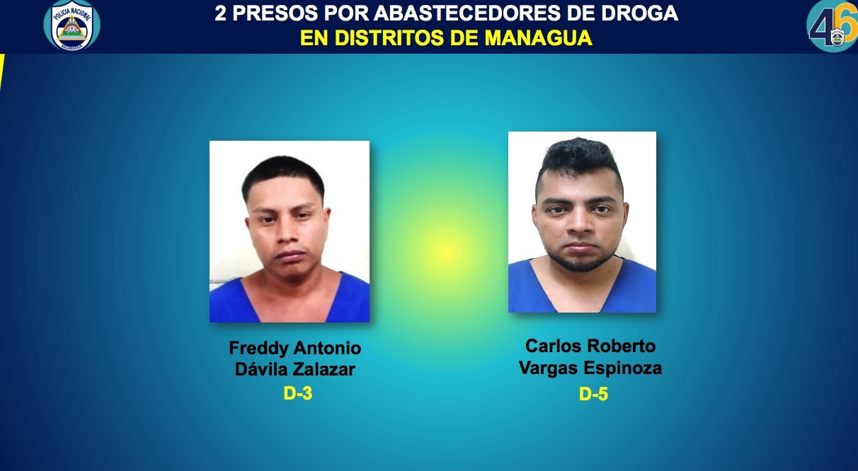 Freddy Dávila y Carlos Vargas señalados de vender la drorga llamada éxtasis en discotecas de Managya LA PRENSA/ Policía.