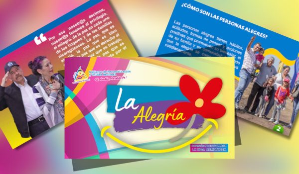 Régimen ordena al Mined impartir una cartilla de la «alegría», con citas de Rosario Murillo