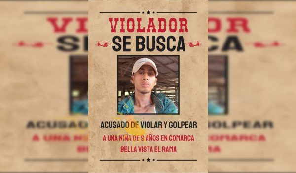 Ofrecen recompensa de 50 mil córdobas por el paradero de sospechoso de violar a niña de 9 años