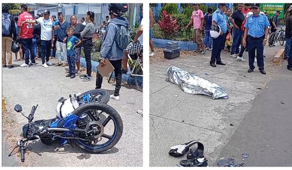 Motociclista muere de manera inmediata al chocar contra microbús chino