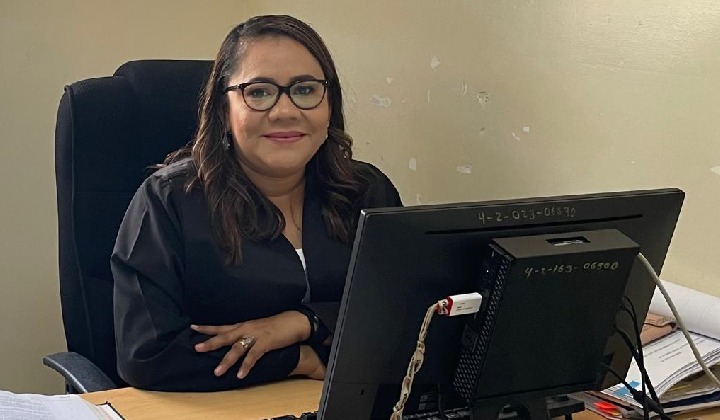 Ana Cecilia Oviedo Núñez, jueza Distrito Penal de Juicio de CIUDAD sSandino. LA PRENSA/ rEDES SOCIALSES.