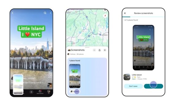 Inteligencia artificial permite a Google Maps guardar información de capturas de pantalla