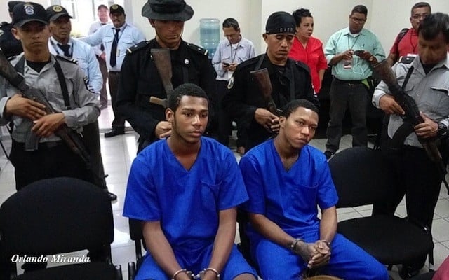 Brandon Lovo y Glen Slate, acusados del crimen de Angel Gahona.
