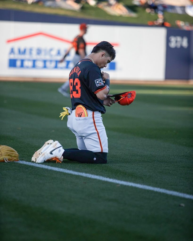 Ismael Munguía, con los Gigantes de San Francisco.