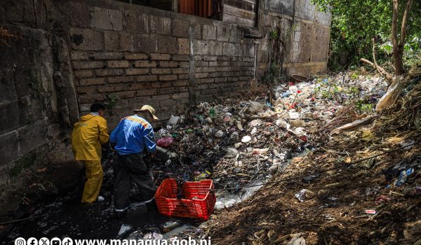 Alcaldía de Managua limpiará casi 8 mil toneladas de basura y sedimento como parte del Plan Invierno 2025
