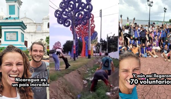 Tiktokers ambientalistas Misha y Jirka relatan el temor de limpiar las calles de Nicaragua bajo la dictadura sandinista