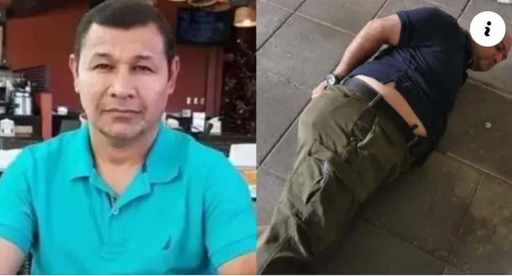 A la izquieda Otoniel -- asesinado de 14 balazos a la derecha  Eduardo Ramírez Zamora al momento de ser captruado. LA PRENSA/ Tomado de redes sociales.  