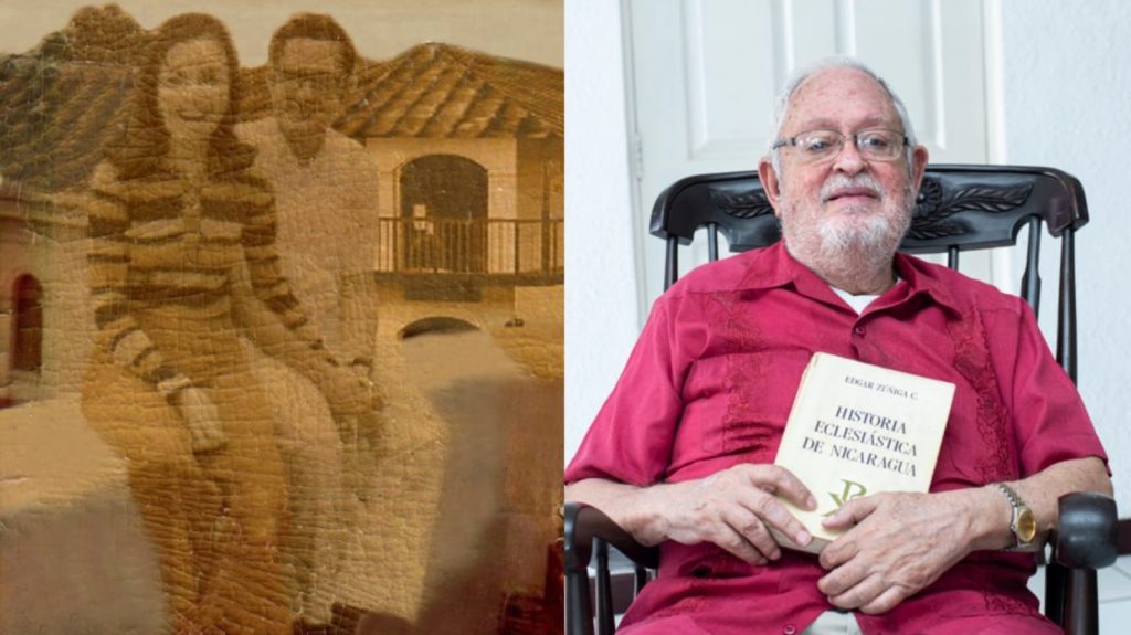 Edgar Zúñiga Cajina, sacerdote secularizado, con su esposa Gloria Elena.