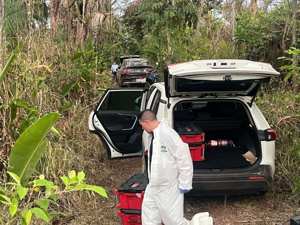 Este es el sitio donde el OIJ encontró restos huimanso que podsrían esclarecer lo sucedido con el nicaragüensae Nelson Pavón Largaespada y su amiga la modelo costarricense.Foto, de Alejandra Morales/ La Teja  