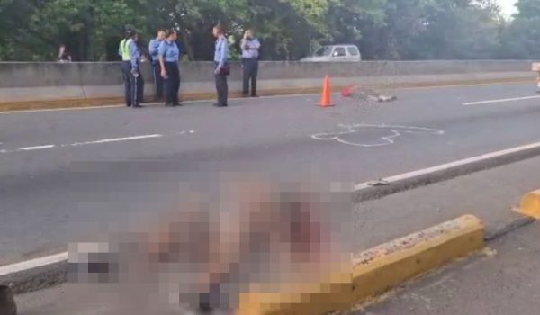 Un motociclista y un peatón mueren tras impactar en la carretera Norte en Managua