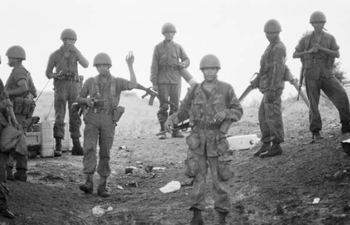 Imagenes de la GN de Nicaragua en acciones militares en 1979. LA PRENSA/ARCHIVO