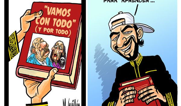 Caricatura 07–6-2025 / Bukele copia modelo de Dictadura Ortega-Murillo