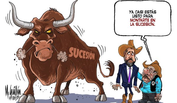 Caricatura 14-06-2025 / El Chigüín listo para montarse en la sucesión