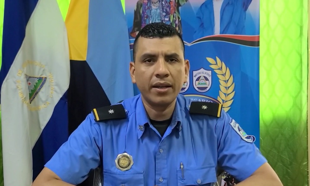 inspector Jorge Díaz., vocero de la Policia en Granada. LA PRENSA/ Redes sociales. 